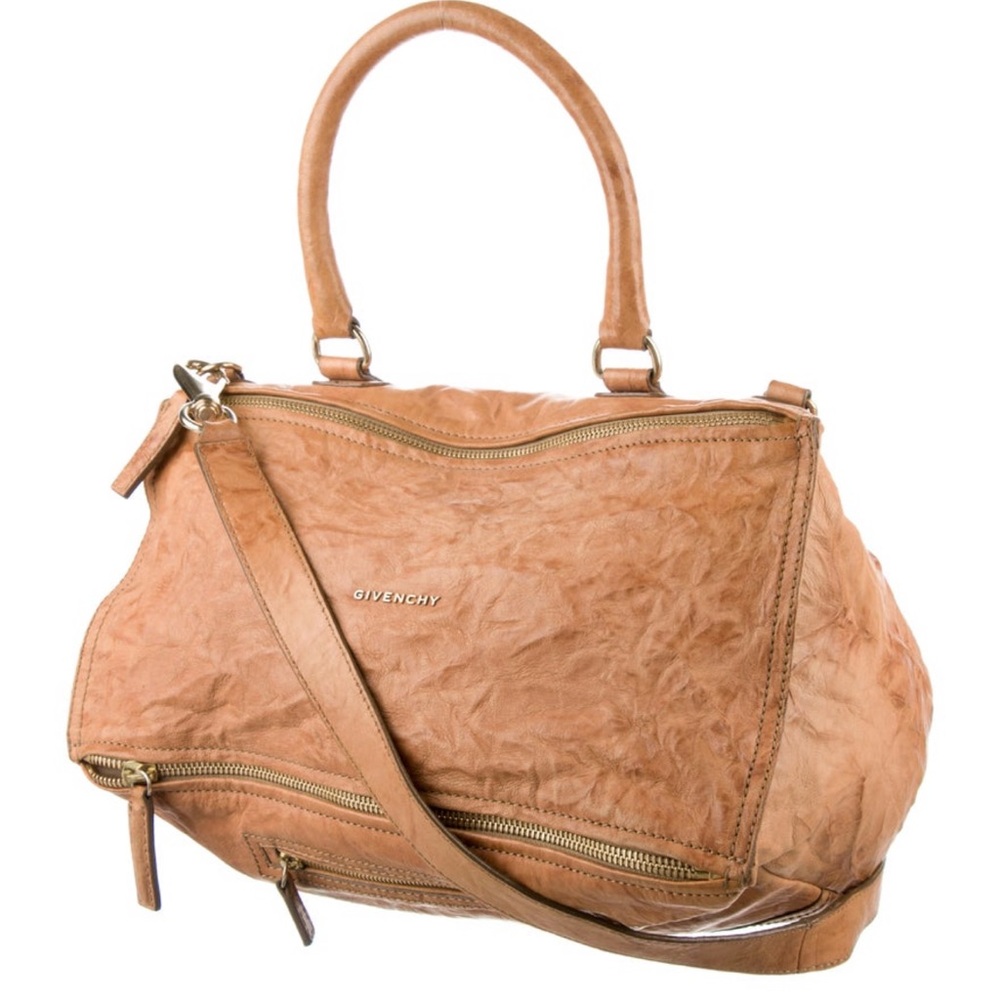 Givenchy Pandora Tan Shoulder Bag with Vintage Appeal